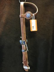 Single Ear Headstall with Bling Conchos