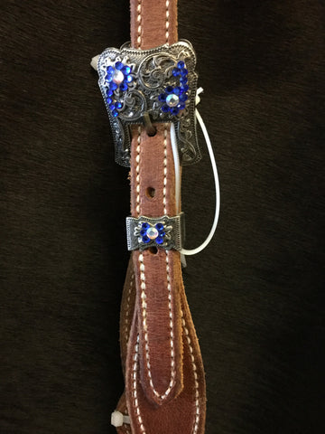 Single Ear Headstall with Bling Conchos