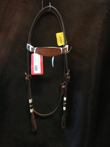 Jose Gonzalez Swell Brow Headstall with Rawhide