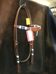 Jose Gonzalez Swell Brow Headstall with Rawhide